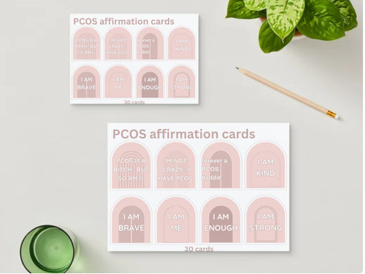 PCOS AFFIRMATION CARDS