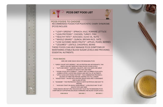 PCOS HELP SHEETS